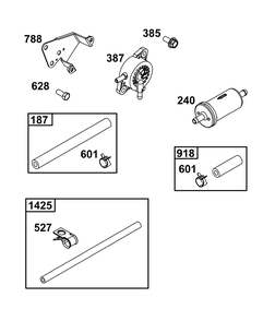 Fuel Supply Group Diagram and Parts List for 295347-1275-G1  Briggs and Stratton Engine